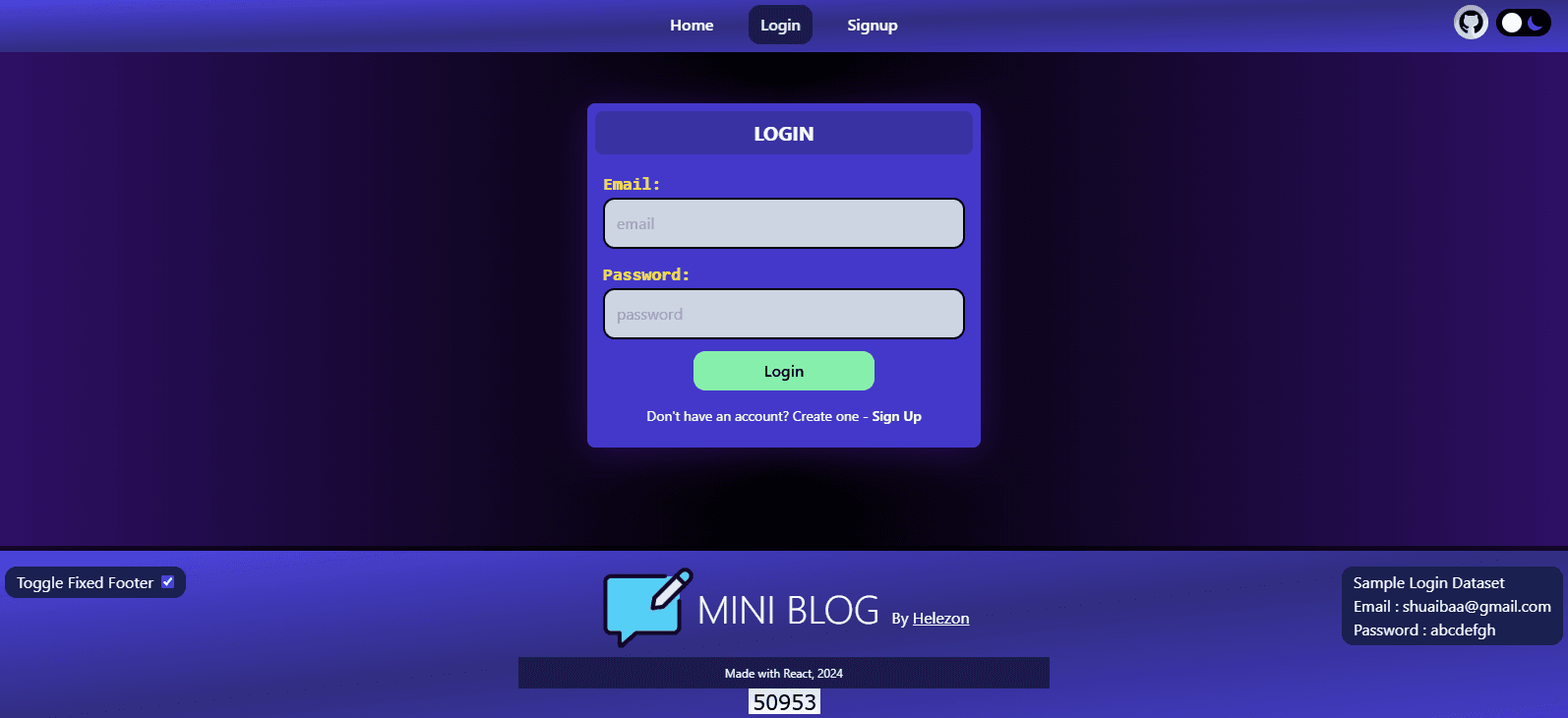 Mini Blog